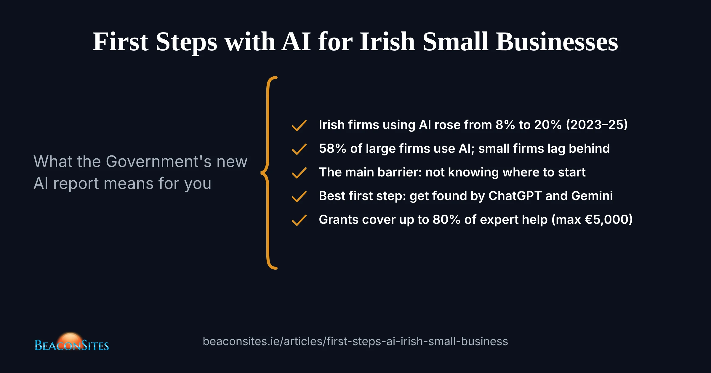 First Steps with AI for Irish Small Businesses: What the Government's New Report Means for You